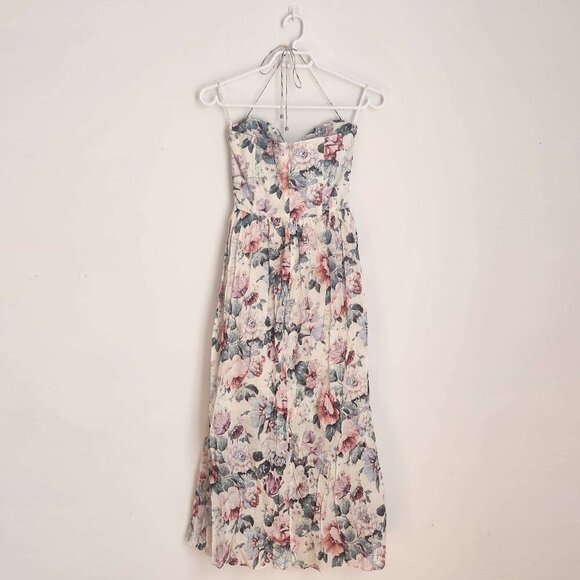 Seen on Anne Hathaway! Zimmermann Romantic Jasper Tie Halter Dress Size 0 b106 - Picture 5 of 14